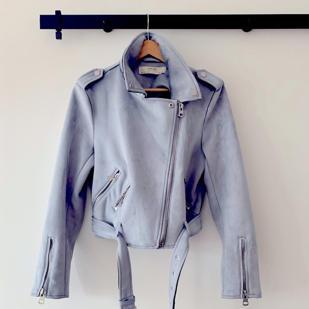ZARA Faux Suede Biker Jacket, only worn a couple of time’s.